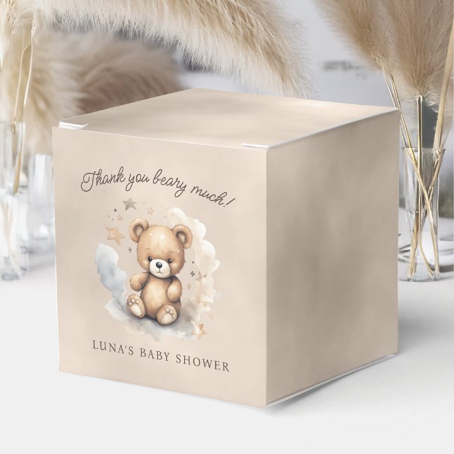 We Can Bearly Wait Neutral Baby Shower Favor Boxes (Creator Uploaded)