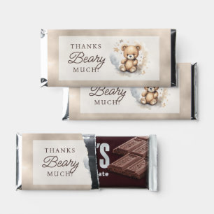 We Can Bearly Wait Neutral Baby Shower Large Hershey Bar Favors