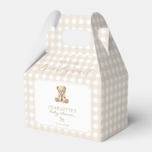 We can bearly Wait Neutral Teddy bear baby shower Favor Boxes