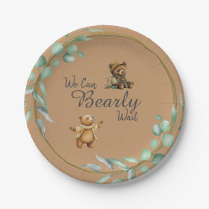 We Can BEARLY Wait! Paper Plates