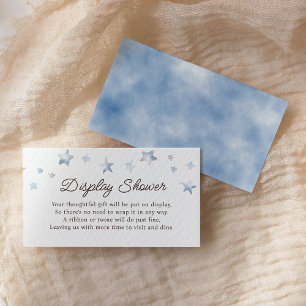 We Can Bearly Wait Pastel Blue Display Shower Enclosure Card