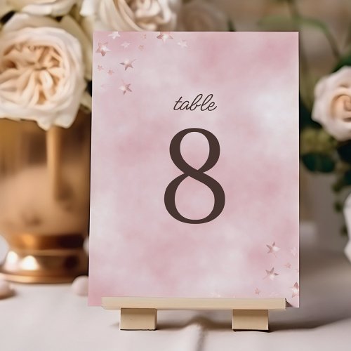 We Can Bearly Wait Pastel Pink Baby Shower Table Number