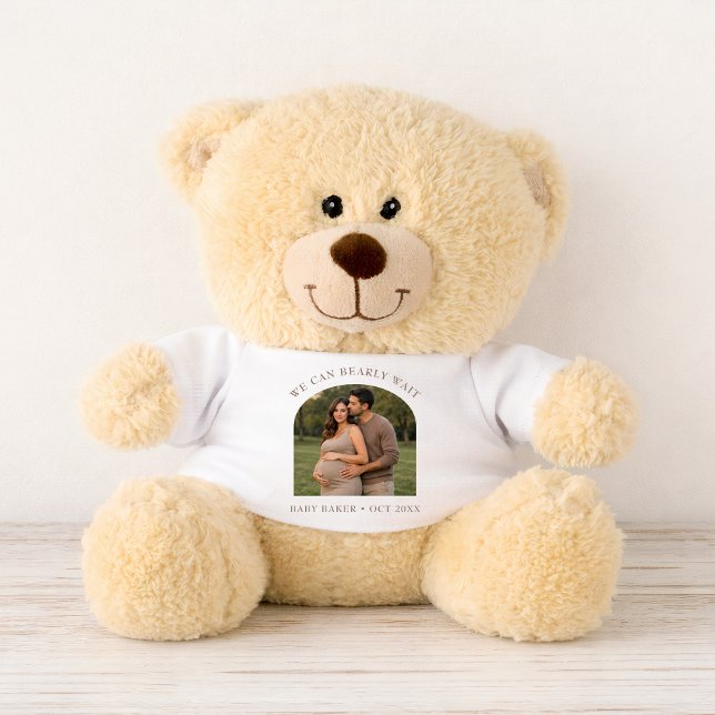 We Can Bearly Wait Pregnancy Keepsake Teddy Bear (Creator Uploaded)