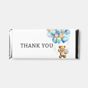 We Can Bearly Wait Royal Blue And Gold Abstract Hershey Bar Favors