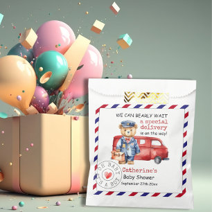 We Can Bearly Wait Special Delivery Baby Shower Favor Bag