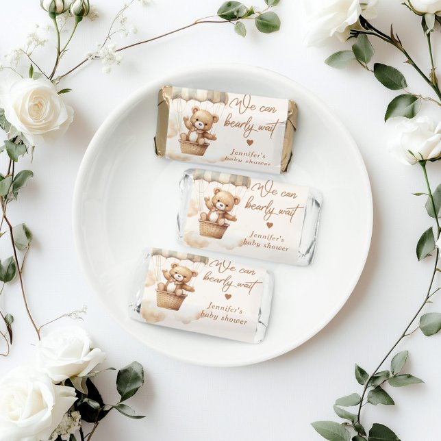 We can bearly wait teddy bear baby shower hershey's miniatures (Creator Uploaded)