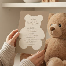 We Can Bearly Wait Teddy Bear Baby Shower