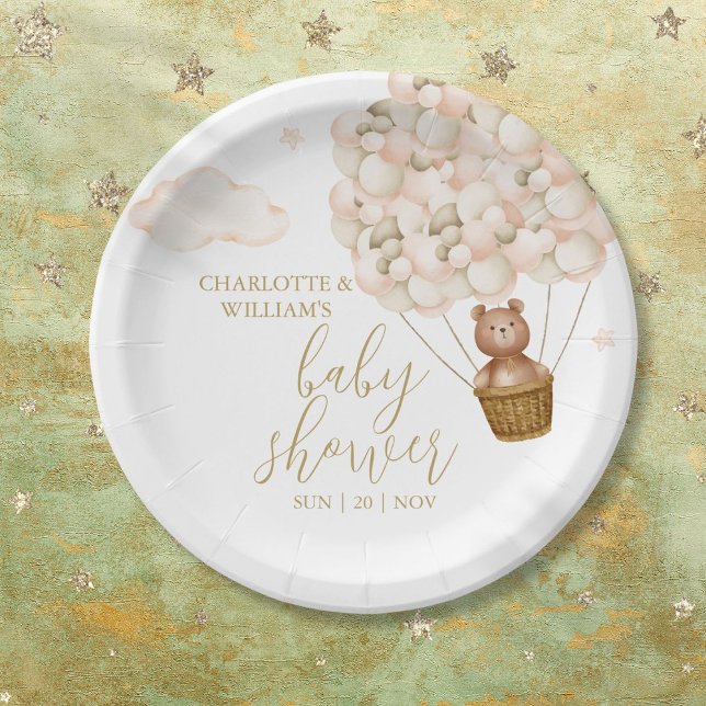 We Can Bearly Wait Teddy Bear Baby Shower Paper Plates (We Can Bearly Wait Teddy Bear Baby Shower Paper Plates)