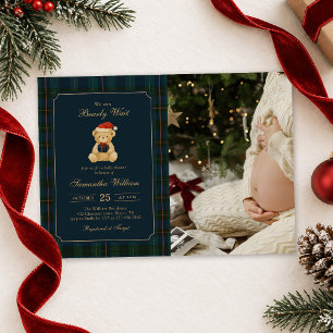 We Can Bearly Wait Teddy Bear Baby Shower Photo Invitation