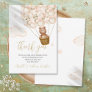 We Can Bearly Wait Teddy Bear Baby Shower Poem Thank You Card