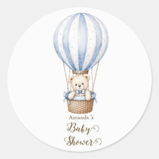 We Can Bearly Wait Teddy Bear Baby Shower sticker 