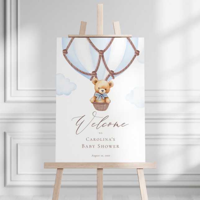 We Can Bearly Wait! Teddy Bear Baby Shower Welcome Foam Board (Creator Uploaded)