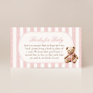 We Can Bearly Wait Teddy Bear Books for Baby Enclosure Card