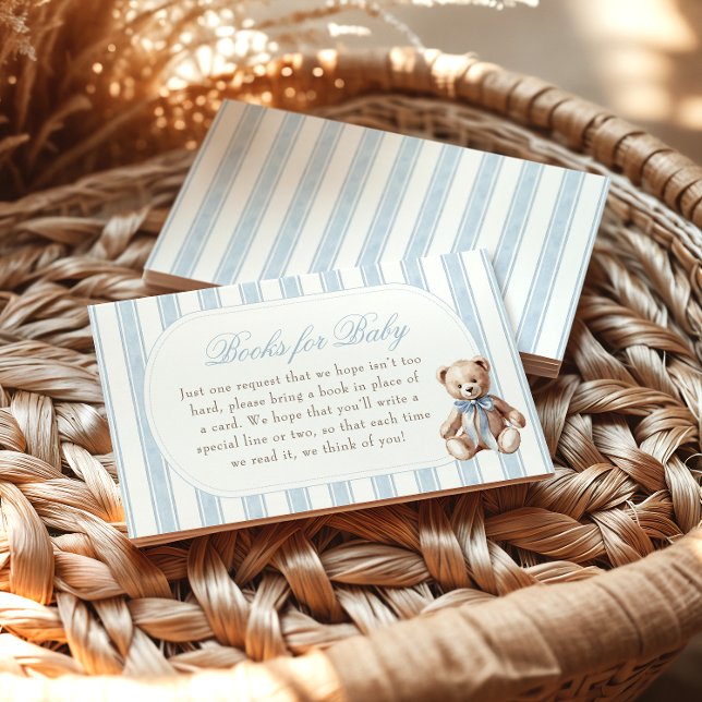 We Can Bearly Wait Teddy Bear Books for Baby Enclosure Card (Creator Uploaded)