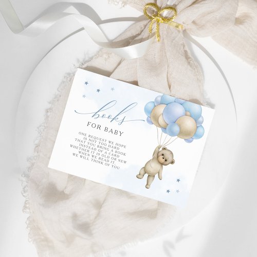 We Can Bearly Wait Teddy Bear Boy Bring a Book Enclosure Card