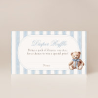 We Can Bearly Wait Teddy Bear Diaper Raffle