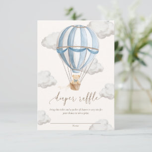 We Can Bearly Wait Teddy Bear Diaper Raffle Ticket Invitation