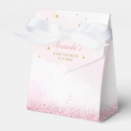 We Can Bearly Wait Teddy Bear Girl Baby Shower Favor Boxes