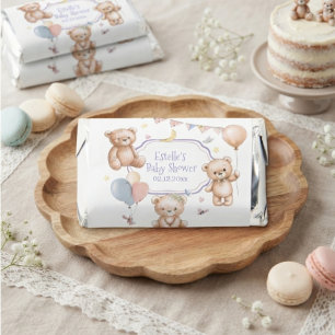 We can bearly wait Teddy Bear Pastel watercolor Hershey's Miniatures