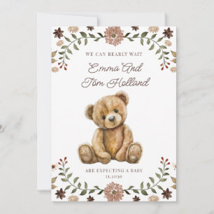 We Can Bearly Wait Teddy Bear Pregnancy Announcement