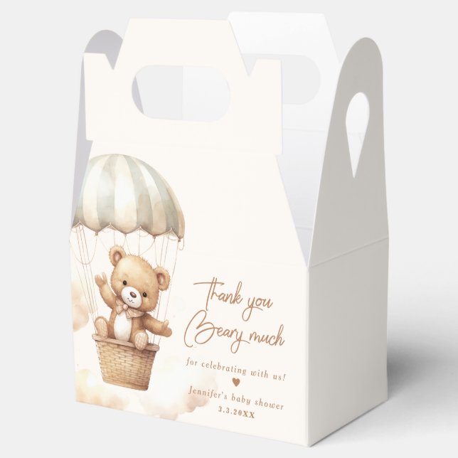 We can bearly wait teddy bear thank you beary much favor boxes (Opened)