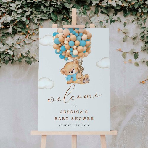 We Can Bearly Wait Teddy Bear Welcome Sign