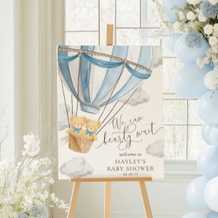 We Can Bearly Wait Twins Baby Shower Foam Board