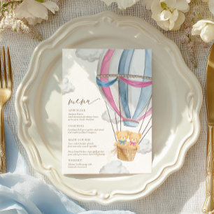 We Can Bearly Wait Twins Baby Shower  Menu