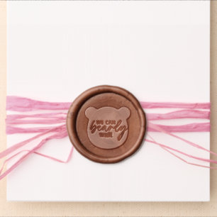 We Can Bearly Wait Wax Seal Sticker