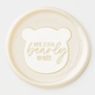 We Can Bearly Wait Wax Seal Sticker