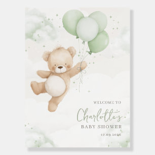 We can Bearly Wait! Welcome Bear Baby Shower Foam Board