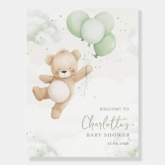 We can Bearly Wait! Welcome Bear Baby Shower Foam Board