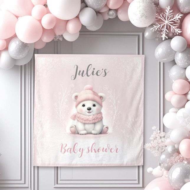 We Can Bearly Wait Winter Baby Shower Backdrop (We Can Bearly Wait Winter Baby Shower Backdrop)