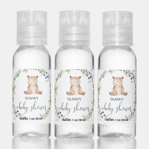 We can bearly wait woodland hand sanitizer 