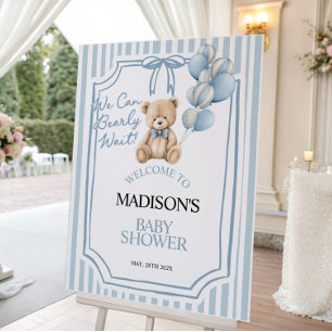 We Can Beary Wait, Baby Shower Welcome Sign