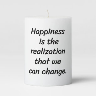 We Can Change Pillar Candle