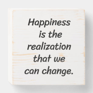 We Can Change Wood Box Sign