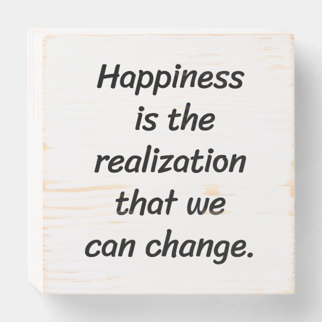 We Can Change Wood Box Sign (Front Horizontal)