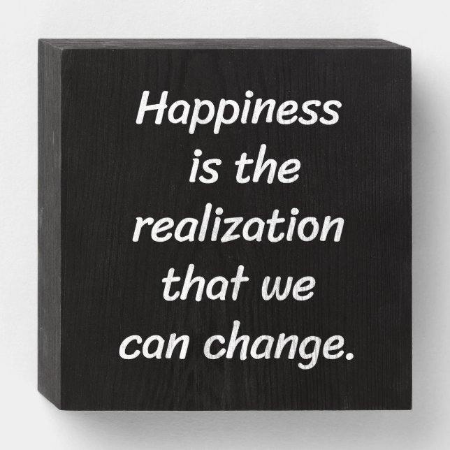 We Can Change Wood Box Sign (Front Horizontal)