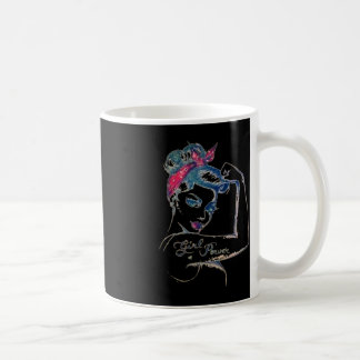 We Can Cure It  Rosie Riveter Breast Cancer Girl P Coffee Mug