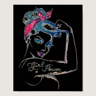 We Can Cure It  Rosie Riveter Breast Cancer Girl P Poster