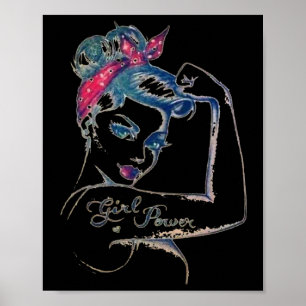 We Can Cure It Rosie Riveter Breast Cancer Girl Po Poster