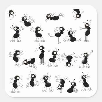 We Can Dance Square Sticker by RichardLaschon at Zazzle
