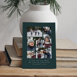 We can do anything inspirational photo collage holiday card