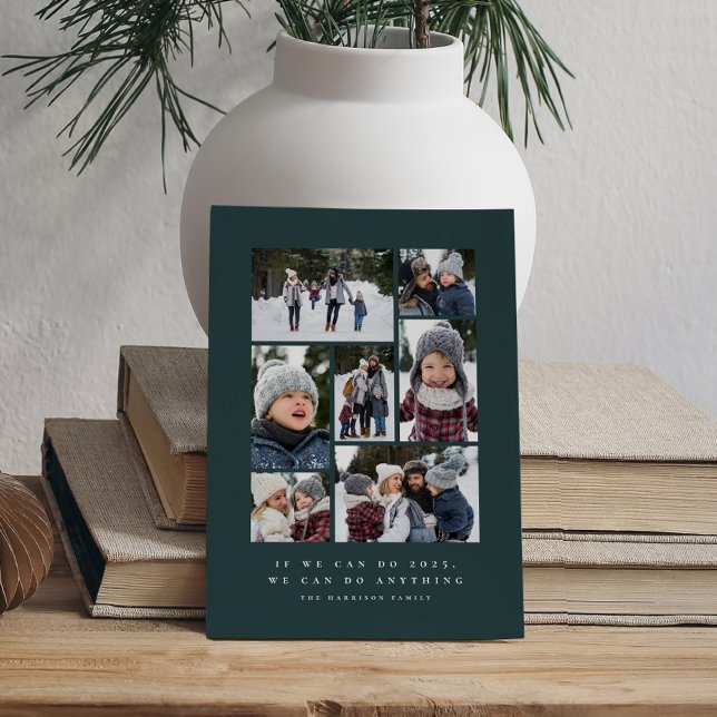 We can do anything inspirational photo collage holiday card (Creator Uploaded)