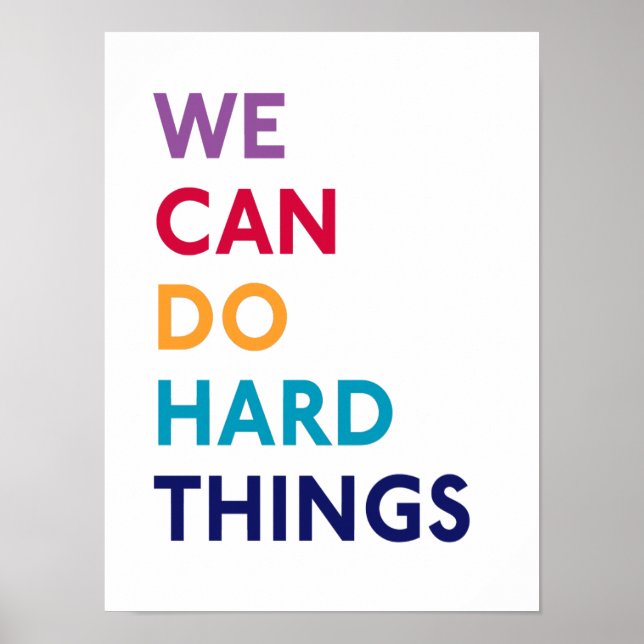 We Can Do Hard Things Momastery Print (Front)