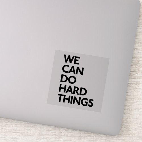 We Can Do Hard Things Vinyl Stickers
