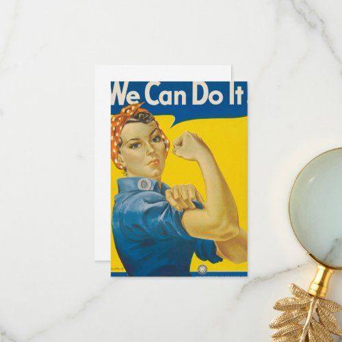 We Can Do It by J Howard Miller Thank You Card