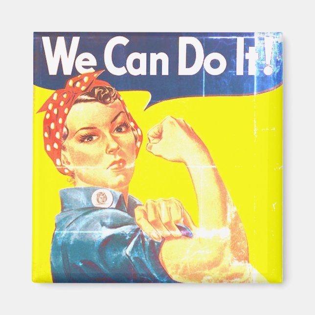 We can do it Classic Faded Magnet (Front)