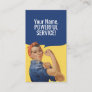 We can do it Custom Rosie The Riveter Feminist Business Card